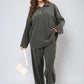 Half Zipper Long Sleeve Top and Trouser Co-ord Set