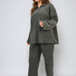 Half Zipper Long Sleeve Top and Trouser Co-ord Set