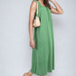 Square Neckline Ruffle Straps Tie Detail Beach Midi Dress - BB Fashion Outlet