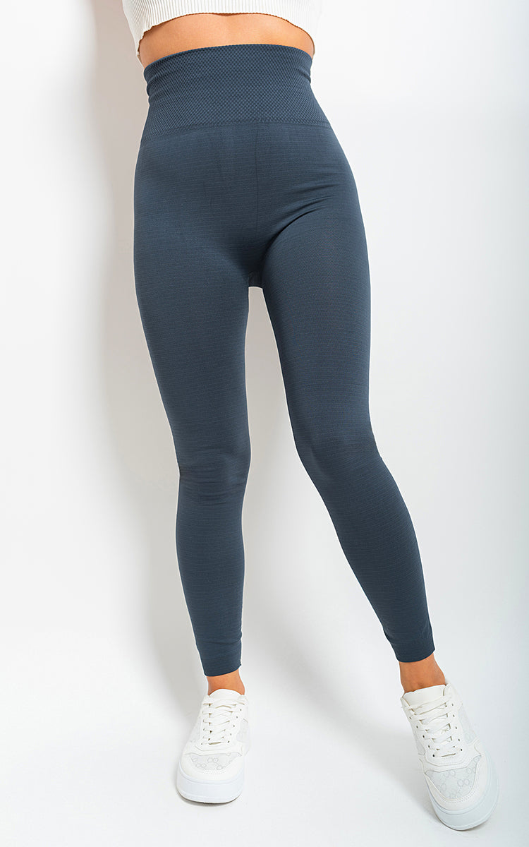 High Waist Tummy Compression Slimming Leggings - Big Size - BB Fashion Outlet