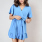 Belted Wrap-Over Frill Playsuit