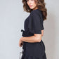 Belted Wrap-Over Frill Playsuit