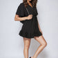 Belted Wrap-Over Frill Playsuit