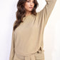 Side Tie Long Sleeve Casual Top