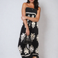 Printed Strapless Jumpsuit