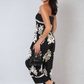 Printed Strapless Jumpsuit