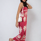 Printed Strapless Jumpsuit