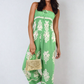 Printed Strapless Jumpsuit