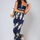 Printed Strapless Jumpsuit