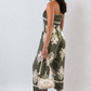 Printed Strapless Jumpsuit