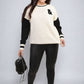 Round Neck Rock & Roll Print Knitted Jumper