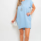 Short Sleeve with Front Pockets Dress