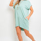 Short Sleeve with Front Pockets Dress