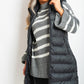 Hooded Longline Quilted Gilet