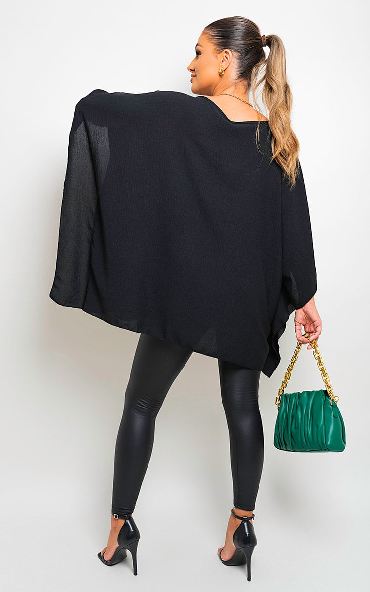 Oversized Batwing Sleeve Casual Tops - BB Fashion Outlet