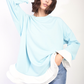 Contrast Ruffled Hem Top