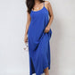 Spaghetti Strap Side Slit Maxi Dress