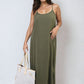 Spaghetti Strap Side Slit Maxi Dress