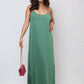 Spaghetti Strap Side Slit Maxi Dress