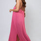 Spaghetti Strap Side Slit Maxi Dress