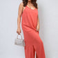 Spaghetti Strap Side Slit Maxi Dress