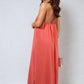 Spaghetti Strap Side Slit Maxi Dress