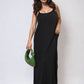 Spaghetti Strap Side Slit Maxi Dress