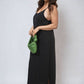 Spaghetti Strap Side Slit Maxi Dress