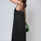 Spaghetti Strap Side Slit Maxi Dress