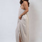 Spaghetti Strap Side Slit Maxi Dress