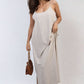 Spaghetti Strap Side Slit Maxi Dress