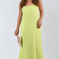 Spaghetti Strap Side Slit Maxi Dress