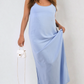 Spaghetti Strap Side Slit Maxi Dress