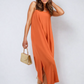 Spaghetti Strap Side Slit Maxi Dress