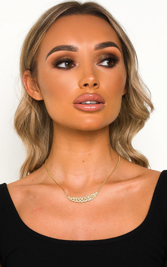 Thin Diamante Choker Necklace