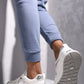 Low-Top Lace-Up Trainers