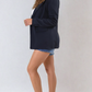 Open Front Oversized Casual Blazer