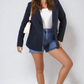 Open Front Oversized Casual Blazer