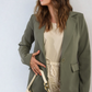 Open Front Oversized Casual Blazer