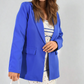 Open Front Oversized Casual Blazer