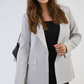 Open Front Oversized Casual Blazer