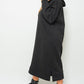 Kangaroo Pocket Long Loose Hoodie Dress