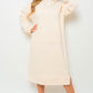 Kangaroo Pocket Long Loose Hoodie Dress