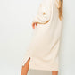 Kangaroo Pocket Long Loose Hoodie Dress