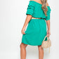 Off Shoulder Belted Mini Dress