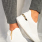 Knit Slip On Zip Trainers