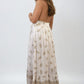 Dazzling Leaf Print Spaghetti Strap Maxi Dress