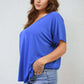 Short Sleeve V-Neck Loose Top