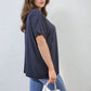 Short Sleeve V-Neck Loose Top