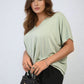 Short Sleeve V-Neck Loose Top